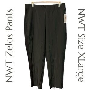 Zelos Women's Plus Size Max Impact Tapered Leg Pants Black Size XL NWT